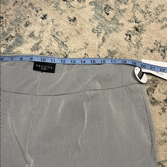 Premise Gray White Stripe Capri Tummy Control Trousers - Picture 10 of 10